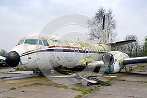 Decommissioned vintage airplane photo