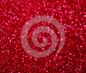 Decompressed abstract red glitter background