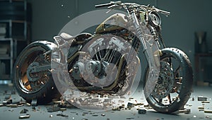 Deconstructed motorcycle