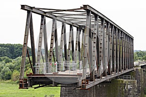Deconstruction of an old bridge