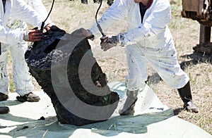 Decontamination unit cleaning toxic pollution in the environment photo