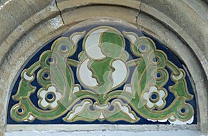 Decor of Bila Krynytsia Assumption Cathedral photo