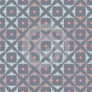 The decor is colored, seamless pattern.