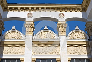 Decor of a pavilion of the Expocenter of Ukraine