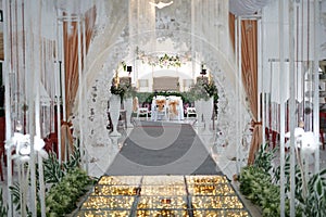 Decor weding engagement view table