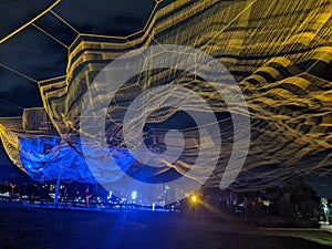 Decorarion with wave lamp in sky