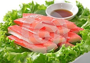 Decorate crab stick