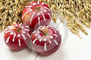 Decorated apples