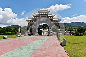 The decorated archway