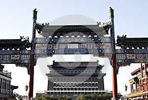 Decorated archway.