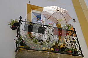 Decorated balcony photo