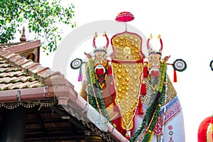 Decorated Bullock effigies of Shivratri festival