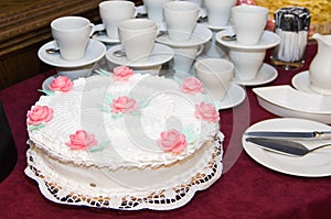 Decorated cake