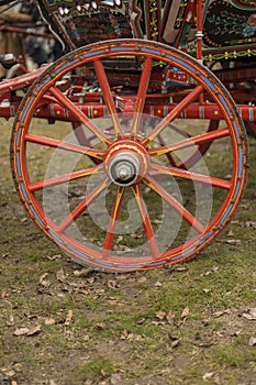 Decorated cart for St. Theodore`s day