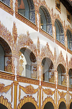 Decorated castle windows