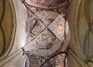 Decorated ceiling in Arezzo