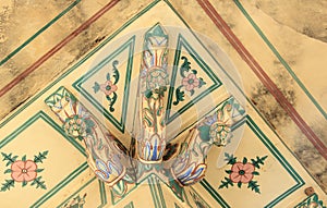 Decorated Ceiling in Nahargarh Fort .