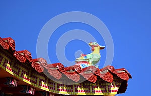 Decorated Chinese Temple Eave