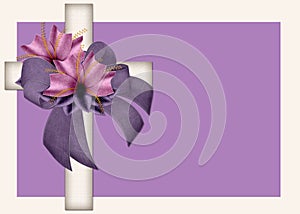 Decorated Christian Cross Background