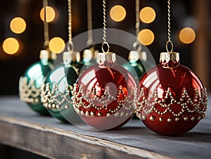 decorated christmas balls