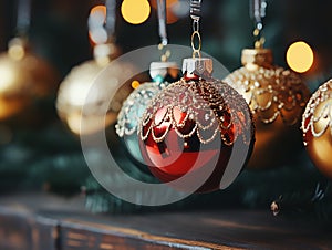 decorated christmas balls