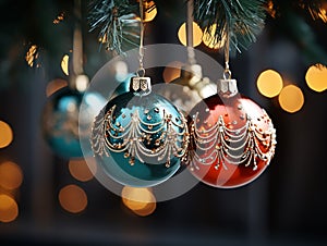 decorated christmas balls