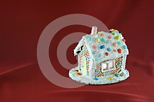 Decorated Christmas gingerbread house