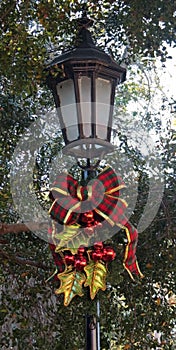 Decorated Christmas Lamppost