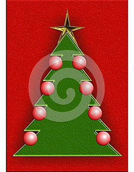 Decorated Christmas tree