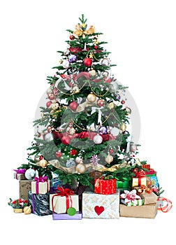 Decorated Christmas tree