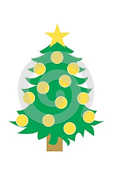 Decorated Christmas tree