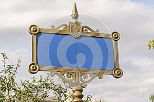 Decorated City Signpost in Recoleta Buenos Aires