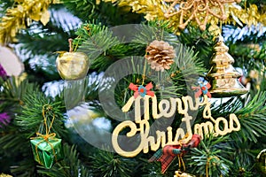 Decorated cristmas tree
