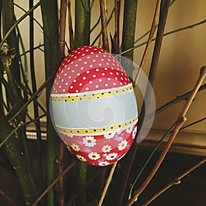 A decorated Easter egg
