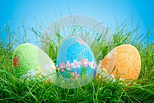 Decorated easter eggs