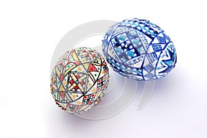 Decorated easter eggs