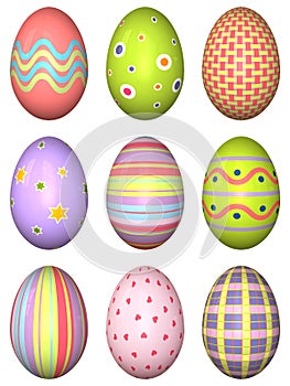 Decorated Easter eggs