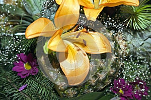 Decorated food on a festive table