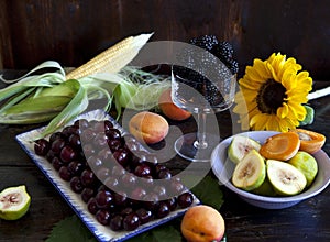 Decorated food on a festive table