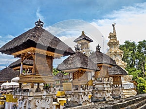 The Decorated Hindu temple Pura Penataran, Ped, Nusa Penida, Indonesia