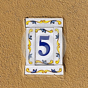 Decorated house number