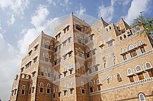 Decorated house, palace, Sana'a, Yemen