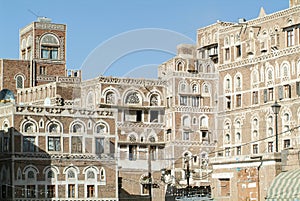 The decorated houses of old Sana