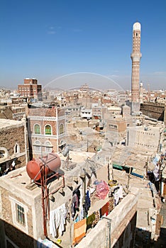 The decorated houses of old Sana