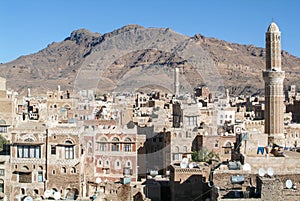 The decorated houses of old Sana