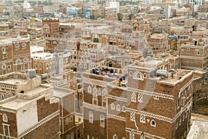 The decorated houses of old Sana