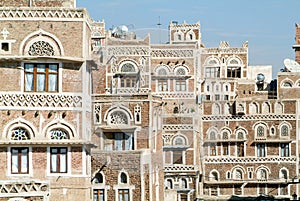 The decorated houses of old Sana