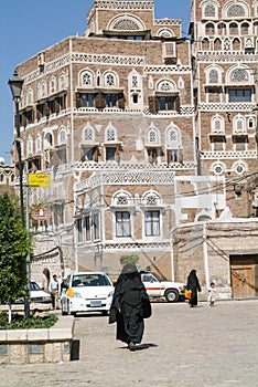 The decorated houses of old Sana