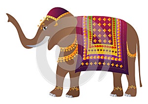 Decorated Indian Elephant