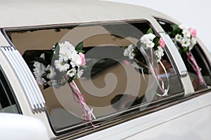 Decorated limousine